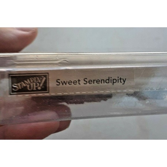 Stampin' Up! "Sweet Serendipity" Stamp Set Wood Mounted Retired Sparkle Laughter - Picture 9 of 10